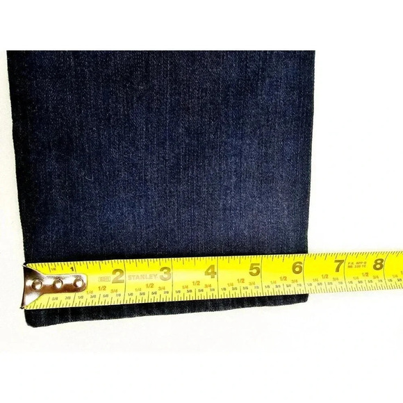 Spanx Size 24X33 Women's The Slim-X Straight Blue Denim Red Rivet Logo Jeans - Picture 4 of 13